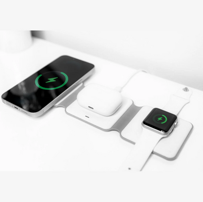 TravelMaster - station de recharge sans fil pliable 3 en 1