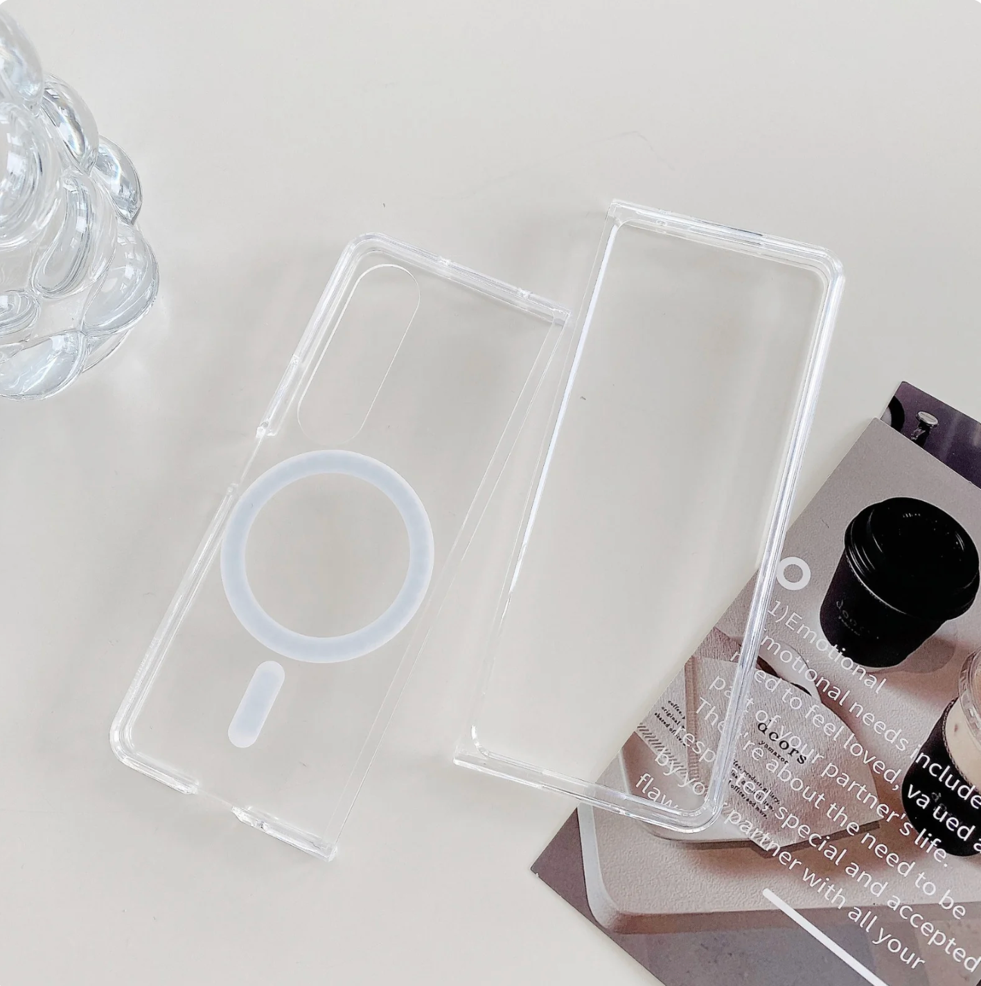 Coque Magnétique Transparente iPhone & Samsung