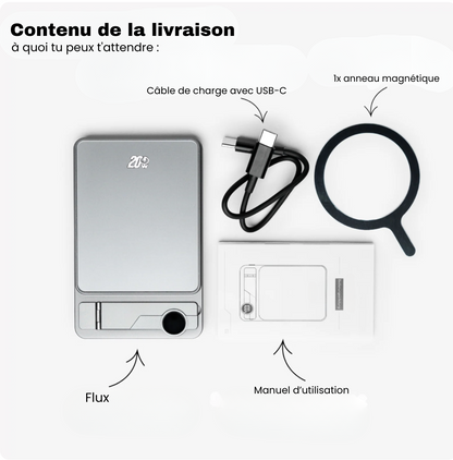 Flux — Batterie externe sans fil ultra-fine