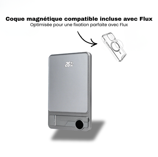 Flux — Batterie externe sans fil ultra-fine minimaliste