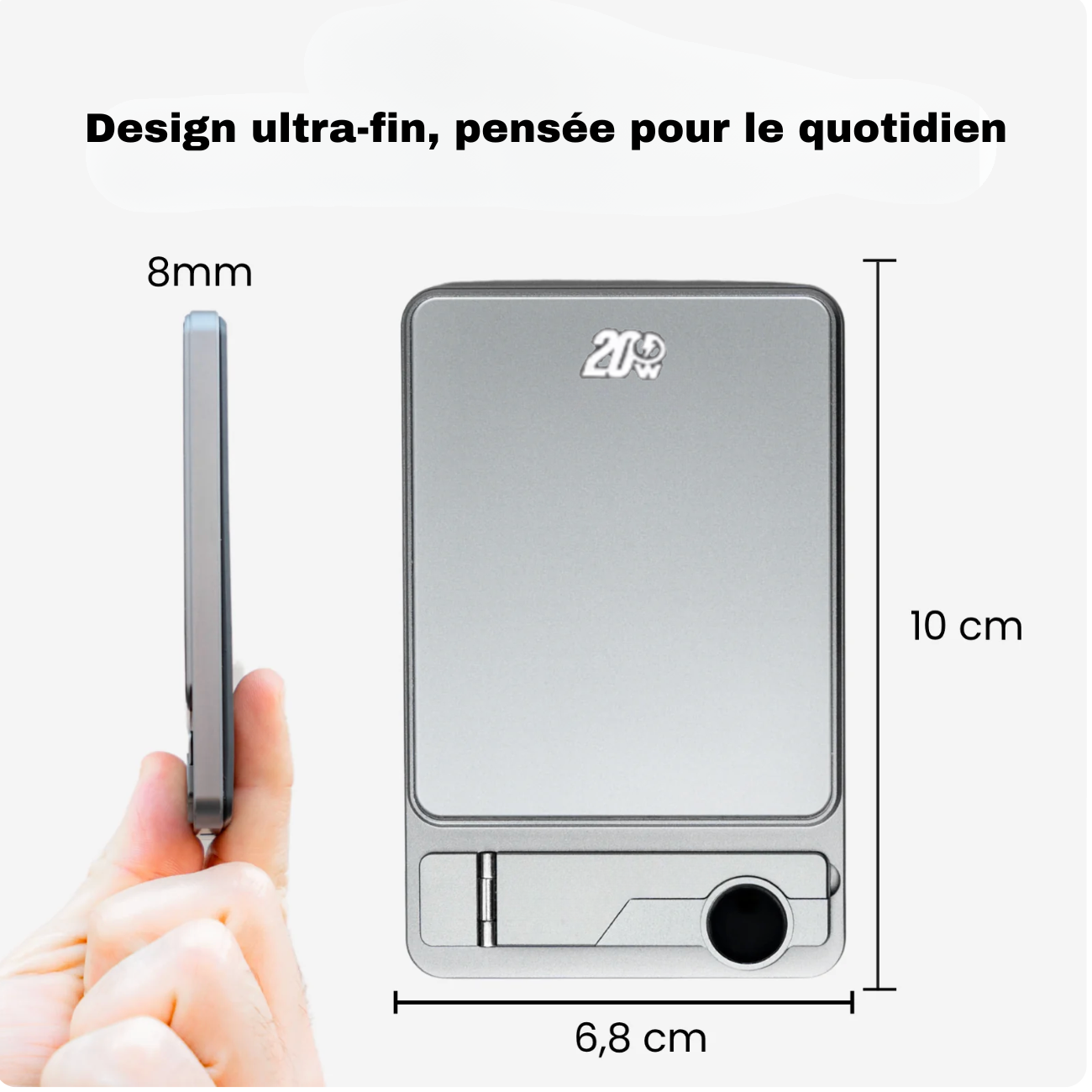 Flux — Batterie externe sans fil ultra-fine