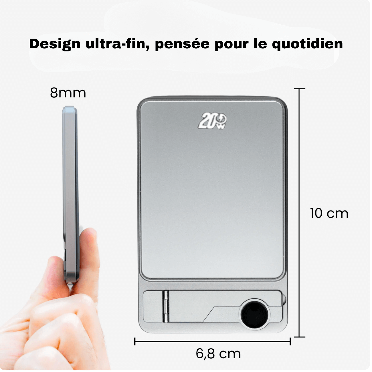 Flux — Batterie externe sans fil ultra-fine