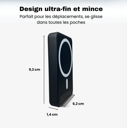 SlimCharge Pro – batterie externe magnétique